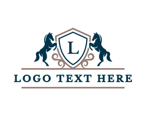 Cavalry - Horse Stallion Equestrian logo design