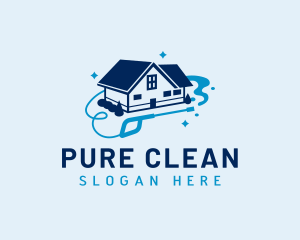 House Clean Washer logo design