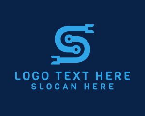 High Technology - Software Programmer Cable logo design