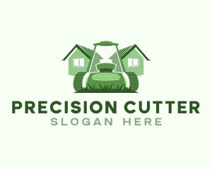 Grass Lawn Mower logo design