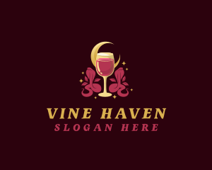 Luxury Snake Wine logo design