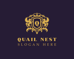 Horse Equestrian Crest logo design