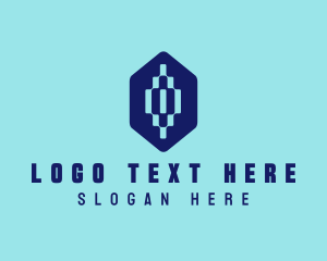 Digital - Digital Pixel Letter O logo design