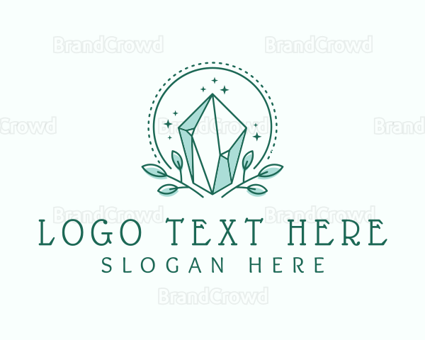 Green Crystal Glam Logo