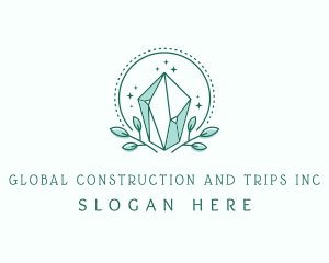 Upscale - Green Crystal Glam logo design