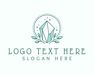 Glam - Green Crystal Glam logo design