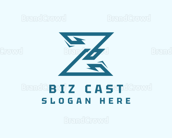 Digital Tech Letter Z Logo