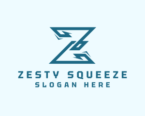 Digital Tech Letter Z logo design