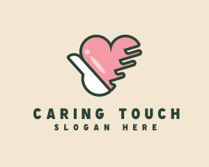 Care - Hand Heart Care logo design