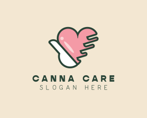 Hand Heart Care logo design