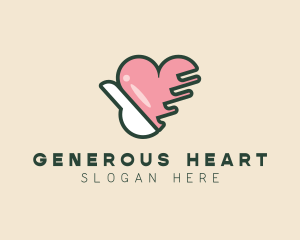 Hand Heart Care logo design