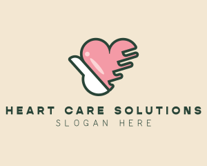 Hand Heart Care logo design