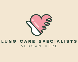 Hand Heart Care logo design