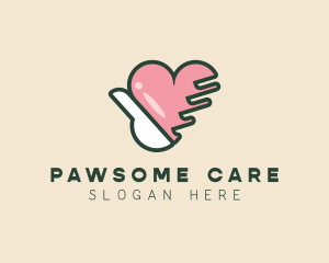 Hand Heart Care logo design