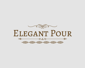 Ornate Elegant Restaurant logo design