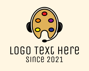 Elearning Center - Online Art Class logo design