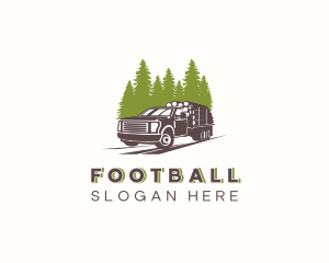 Shipment - Tree Log Truck logo design