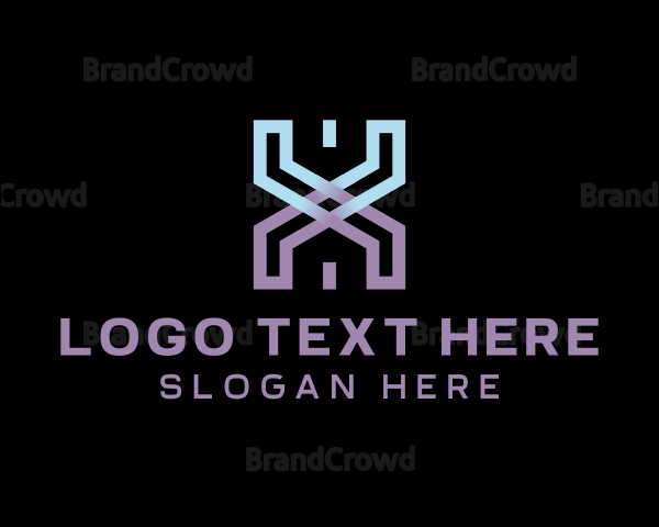 Digital Gamer Letter X Logo