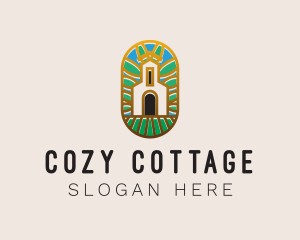 Cottage - Gold Tree House logo design