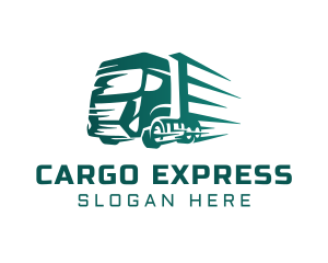 Logistics Truck Express logo design