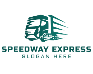 Logistics Truck Express logo design