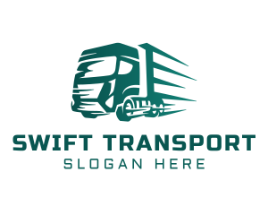 Logistics Truck Express logo design