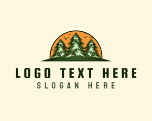 Forest - Pine Forest Adventure logo design