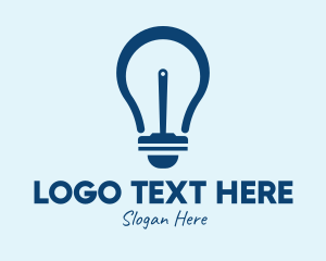Clean - Light Bulb Squeegee logo design