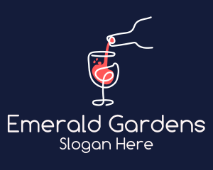 Red Wine Pour Logo