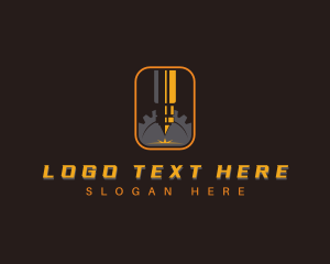 Lasercutting - Industrial Laser Machine logo design