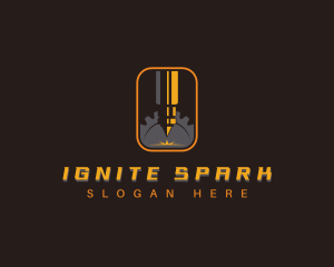 Industrial Laser Machine  logo design