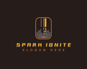 Industrial Laser Machine  logo design