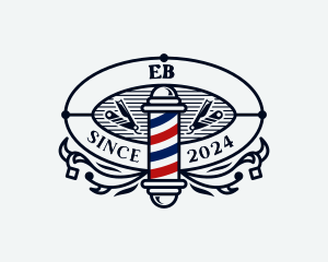 Barbershop Razor Hairstyling Logo