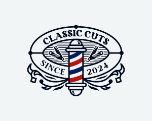 Barbershop Razor Hairstyling logo design