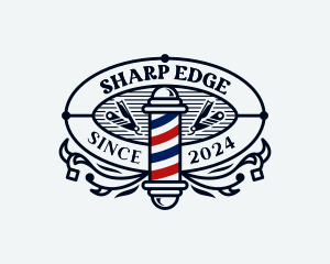 Razor - Barbershop Razor Hairstyling logo design