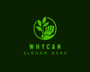 Hand Grow Plant Logo