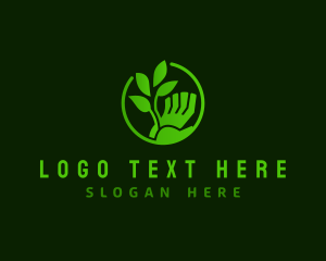 Medicine - Hand Grow Plant logo design