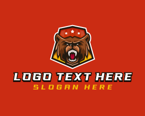 Mascot - Fierce Bear Gaming logo design