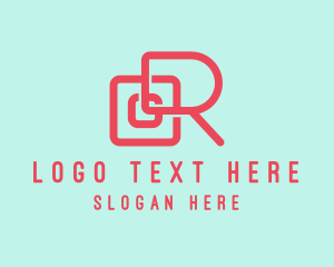 Photography Studio Letter R logo design