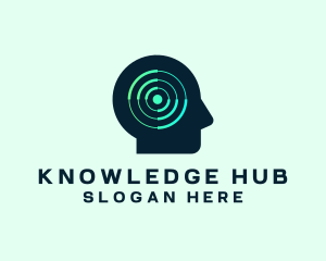 Learn - Artificial Intelligence Tech logo design