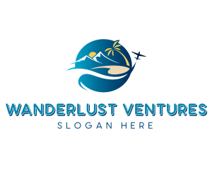 Mountain Beach Travel logo design