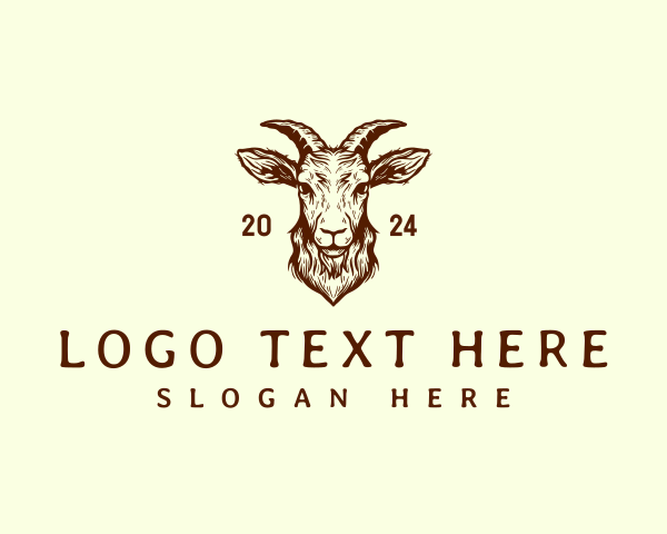 Goat - Animal Goat Farm logo design