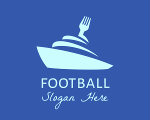 Boat - Cruise Ship Food Meal logo design