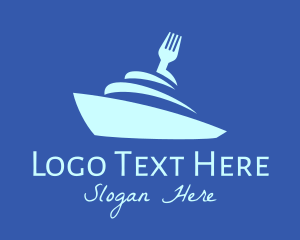 Cruise Ship Food Meal Logo