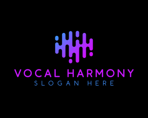 Voice - Music Radio Frequency logo design