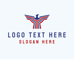 Stars And Stripes - Eagle USA Airline logo design