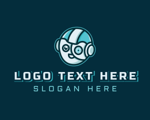 Streamer - Robot Cyborg Gaming logo design