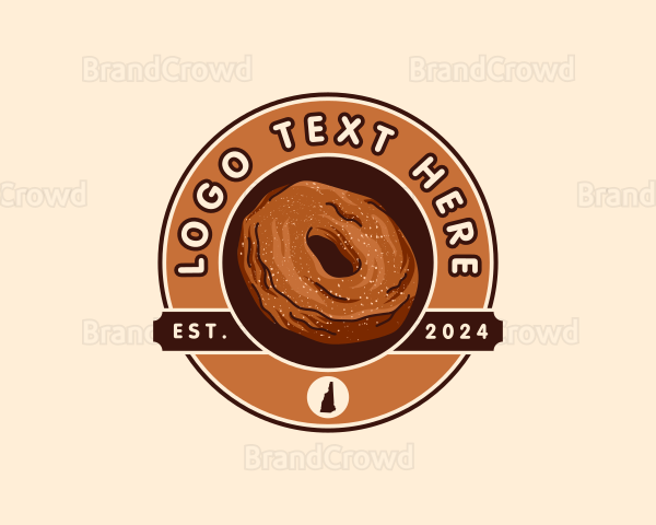 Donut Pastry New Hampshire Logo