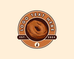 Map - Donut Pastry New Hampshire logo design