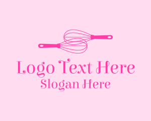 Pink Whisk Baking Logo